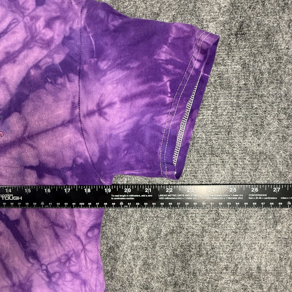 Santa Cruz Tie Dye Shirt Medium Purple Screaming Hand Hibiscus Floral Skater Y2K - Picture 4 of 5